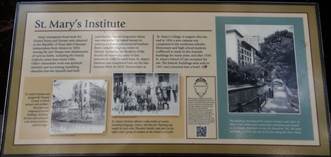 St. Mary's Institute Marker image. Click for full size.